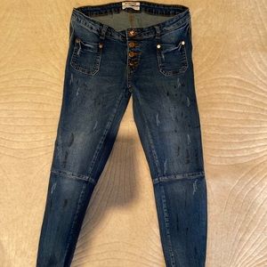 One Teaspoon low rise cropped jeans